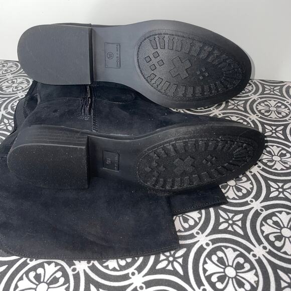 Sun + Stone Allicce Over-the-Knee Boots, black faux suede 8.5M - Picture 9 of 15